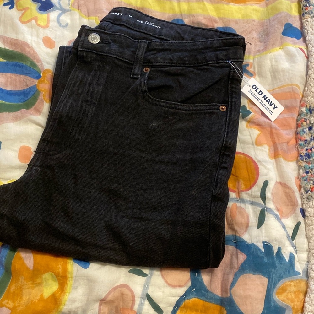 NWT Old Navy straight leg mid rise jeans
